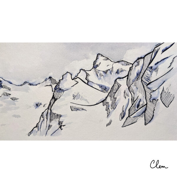 Montagnes enneigées de Val Thorens