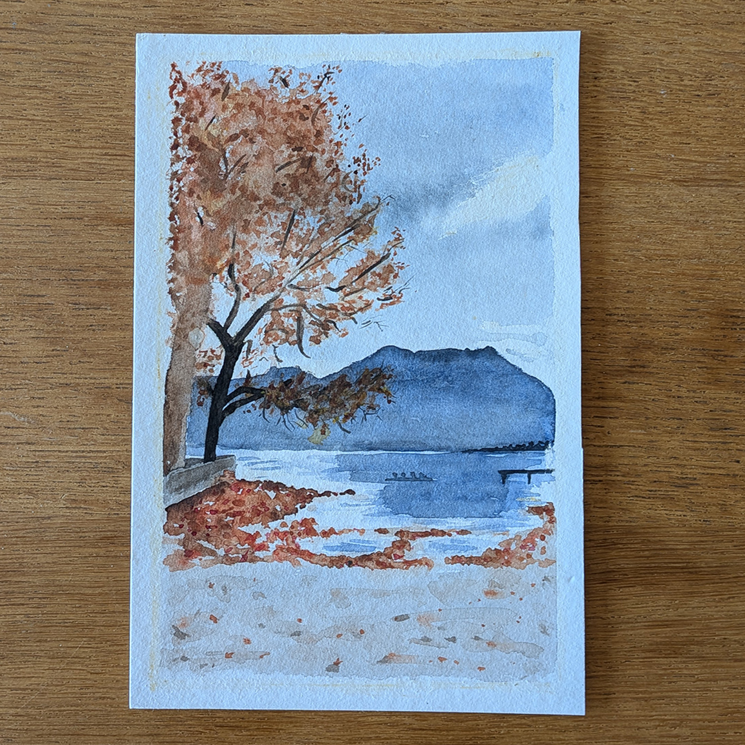 Aquarelle Annecy - Jardin de l'impérial palace